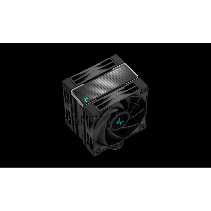 Кулер для процесора Deepcool AK400 Zero Dark Plus, активне охолодження, чорний, TDP 220 Вт