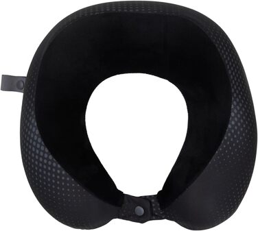 Подушка для шиї American Tourister з Memory Foam - ергономічна, для подорожей (літак, авто, поїзд), 30 см, чорно-сіра