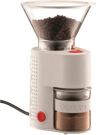 Кавомолка Bodum EURO-3 Bistro, нержавіюча сталь, біла