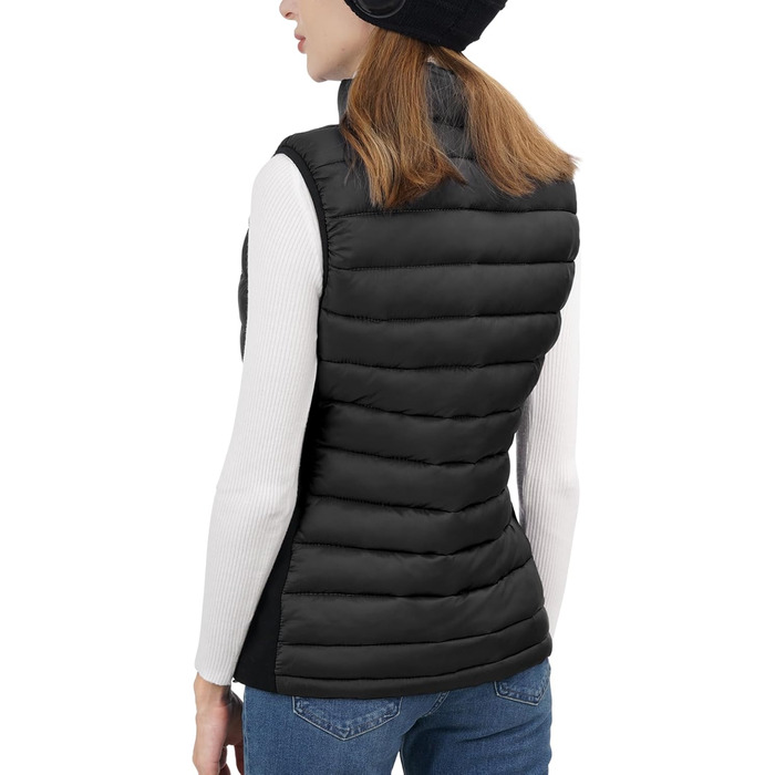 Loowoko Обогреваемая жилетка для женщин с Powerbank 10000mAh, Легкая термо-жилетка, 3 температурні режими + 4 зони обігріву, Працює від акумулятора, Можна прати, Для роботи на вулиці, Мотоцикл, Прогулянки та вигул собак