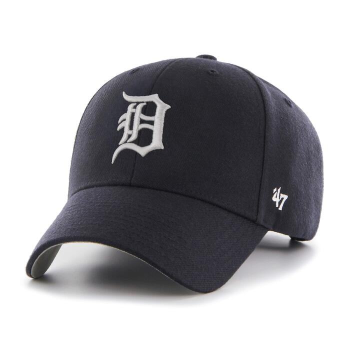 Кепка бейсболка 47 Brand Detroit Tigers MVP MLB, регульована, темно-синя
