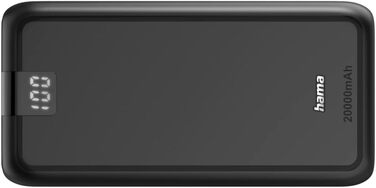 Powerbank Hama Performance 10 20000mAh: портативний зарядний пристрій з 20000mAh, 1x USB-C та 2x USB-A, сертифікований Power Pack