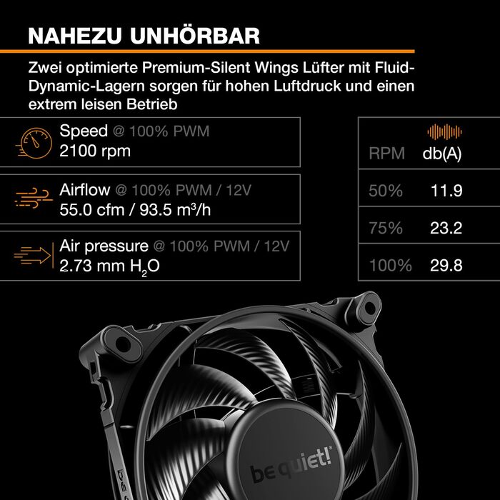 be quiet! Dark Rock Pro 5 - Повітряний кулер для ПК з 7 теплових трубок, тихий вентилятор 120/135 мм, Speed Switch