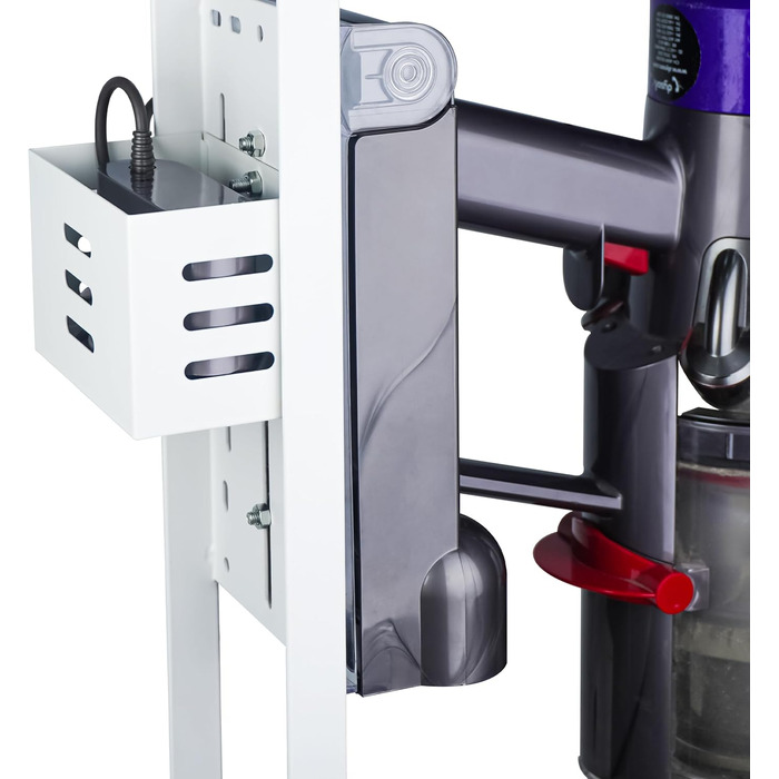 Тримач для пилососа Dyson V15, V12, V11, V10, V8, V7, V6 - білий. Підставка для акумуляторного пилососа та аксесуарів Brian & Dany