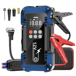 Powerbank Starthilfe 150PSI: портативний стартер для авто з компресором, 26800mAh, LED-ліхтар, LCD-дисплей