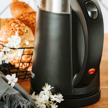 Електричний чайник Adler AD 1372, 0.6 л, Чорний – компактний, для невеликих кухонь, швидкий нагрів