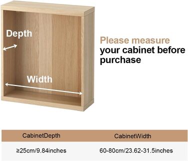 Hershii Extendable Closet Shelf, Retractable Closet Organizer, Adjustable Closet Divider, Pull-Out Closet Rod, Closet Metal Storage, for Wardrobe, Kitchen, Bathroom, Black (60-80cm/23.62-31.5inches)