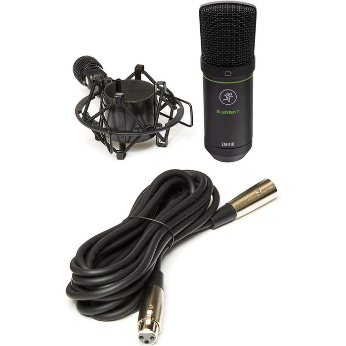 Мікрофон конденсаторний великої мембрани Mackie EM-91C для професійних студійних записів, XLR