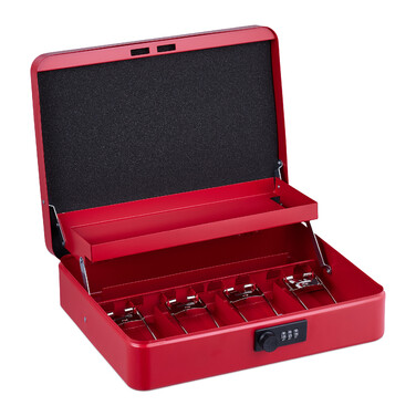 Relaxdays Cash Box Комбінація номерів Євро
