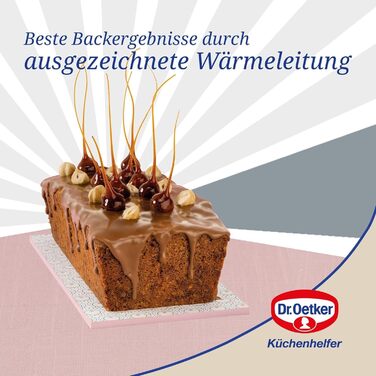Форма для випічки Dr. Oetker Springform Ø 20 см з плоскою основою, кругла, з антипригарним покриттям, рожево-кремовий колір, 1 шт. (Квіткова форма 25 см)