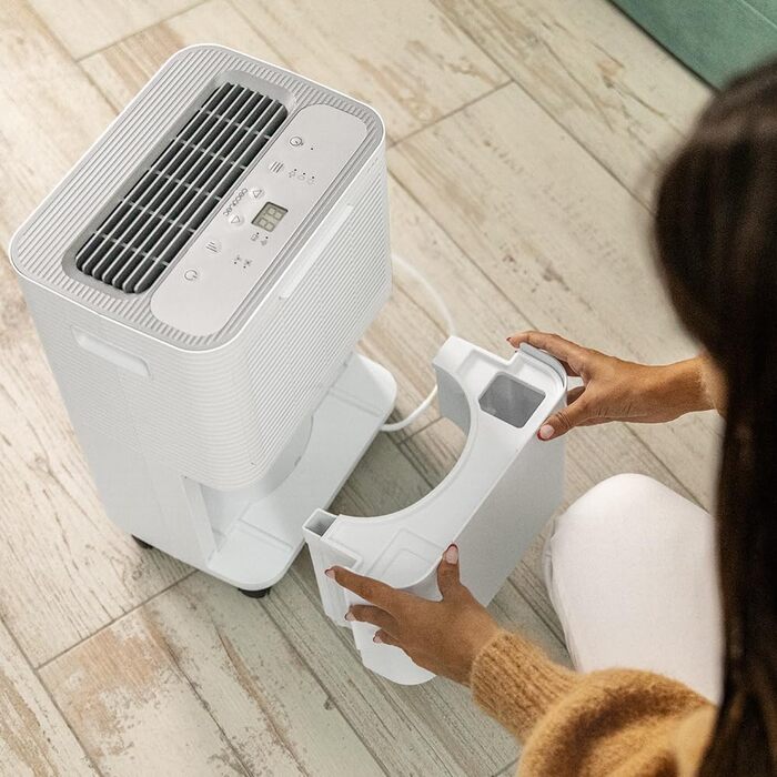 Зволожувач повітря Cecotec BigDry Series 2000: 750 мл/день, резервуар 0.6-2 л, 2 швидкості, 2 режими, площа до 25 м², функція очищення. (2000 Essential) Білий