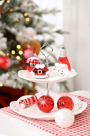 Набір ялинкових прикрас Valery Madelyn 70 шт. - ялинкові кулі, ялинковий декор з підвісками