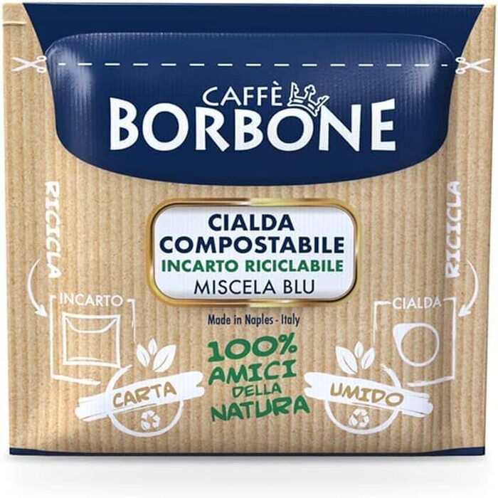 Кава в капсулах Caffe Borbone Miscela Blu ESE 44мм, синя суміш, 300 шт (1.08 кг)