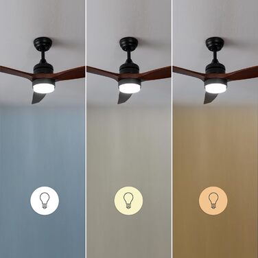 Стельовий вентилятор з підсвічуванням Cecotec EnergySilence Aero 5275 DarkWood 40W, 52 дюйми, DC мотор, пульт, LED, таймер, режими зима/літо, регульована висота, чорний колір