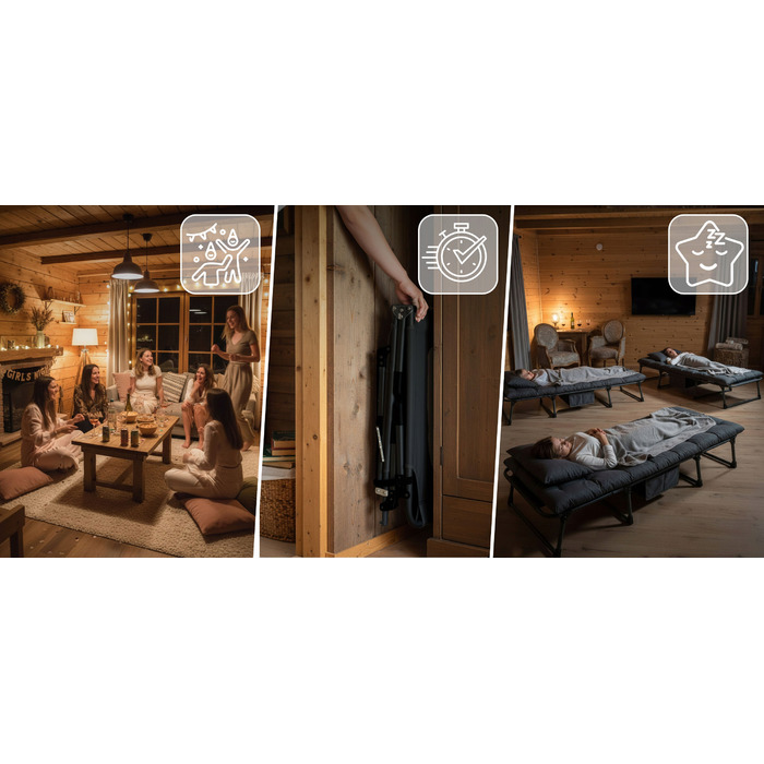 Шезлонг металевий чорний Sofotel