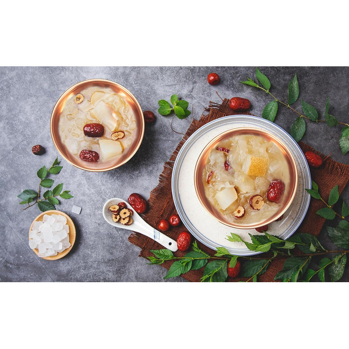 YINOX handcrafted copper bowls from the ancient East can be used to serve salads or desserts. Enjoy the special touch of dining with artistic tableware.