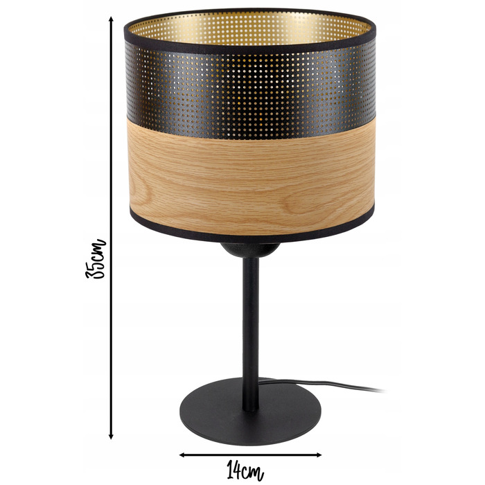 Стильна настільна нічна лампа з абажуром, сучасний лофт, LED