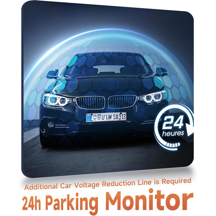 Автомобільна відеореєстратор (Dashcam) 4 Канали 360° з 4 камерами FHD 1080P (передня, задня, ліва, права), 2.4