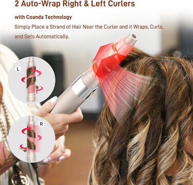 5-в-1 Стайлер для волосся MESCOMB - Air Styler з іонізацією, сушка, завивка, об'єм та випрямлення