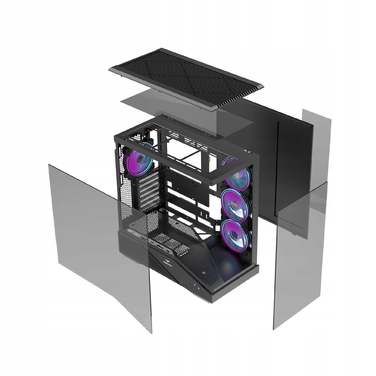Корпус Preyon Nest Seaview ARGB Midi Tower, чорний