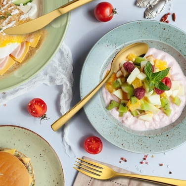 Набір столових приборів на 24 предмети (на 6 осіб), нержавіюча сталь, у подарунковій коробці