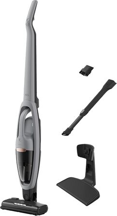 AEG CLEAN 5000 AS52CB25UG Cordless Vacuum Cleaner / 2in1 / pleasantly quiet 80 dB(A) / 58% recycled material / up to 55 minutes runtime / automatic / freestanding / all floors / incl. accessories / gray Model 2023 25.2V Gray Multi-Floor Nozzle