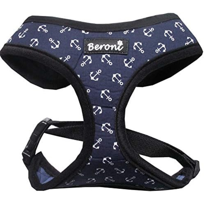 Шлейка для собак Softgeschirr, морська тематика, регульована, розмір L (37-42см, 47-63см)