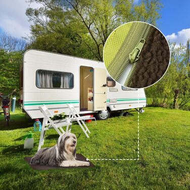 Складана водонепроникна ковдра для собак на прогулянку - килимок для собак Outdoor, 100 x 70 см, нековзний - ковдра для домашніх тварин, собак, цуценят, котів