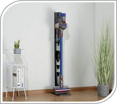 Підставка-органайзер PureMounts для пилососів Dyson V6/V7/V8/V10/V11/V12/V15, чорна, 4 тримачі для аксесуарів