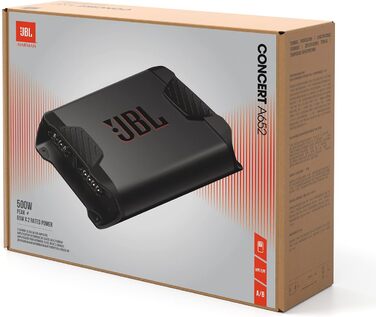 JBL Concert A652 2-канальний автомобільний підсилювач класу AB, 2×65 Вт RMS, 500 Вт пікова потужність, для 2 динаміків або сабвуфера 170 Вт RMS
