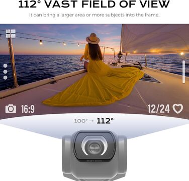 Набір фільтрів для DJI Osmo Pocket 3/4: Ширококутний об'єктив, CPL, Black Diffusion 1/4, ND4-128 (2-7 стопів)