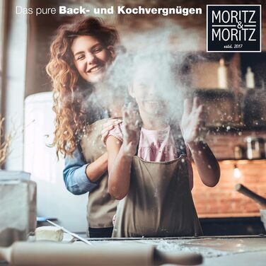 Набір мірних ложок Moritz & Moritz 11-TLG: 1/4 ч.л. - 1 склянка, для приготування та випікання з дітьми (кольоровий)