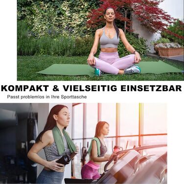 HiiPeak Рушник з мікрофібри: компактний, легкий, швидковисихаючий для спорту та басейну (180 x 90 см, колір: зелений)