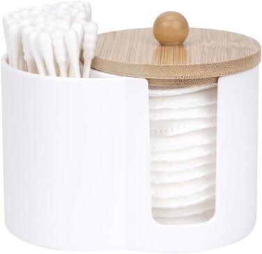 Тримач для ватних паличок та дисків, пластиковий органайзер для ванної кімнати
