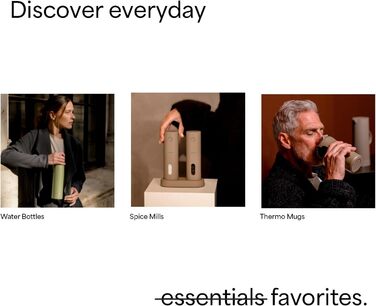 Термокружка LARS NYSØM 380 мл - термокружка для кави та чаю з нержавіючої сталі | З ізоляцією, без витоку, для подорожей | Berry Red/Carbon Black