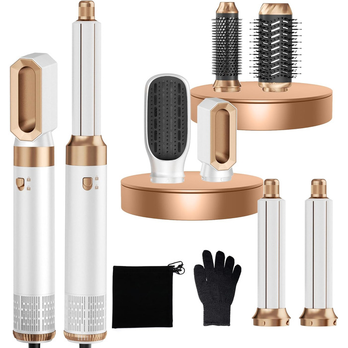 Професійний фен-щітка Pro Airbrush Hair styler 6 в 1: 6 функцій для укладки, 1000W, сушка та створення локонів