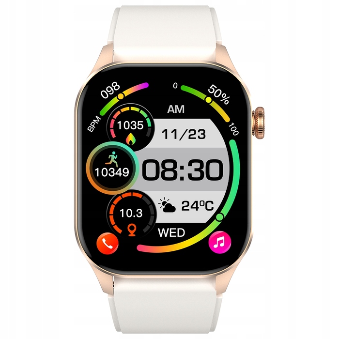 Жіночний смарт-годинник JG Smart JGS-JS98, золотий, з українським меню