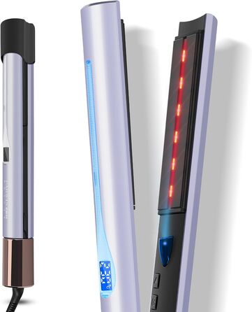 Випрямляч для волосся PARWIN PRO BEAUTY 2 в 1 з інфрачервоною та іонною технологією, 14 температурних режимів, рожевий/фіолетовий