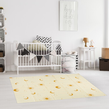 Relaxdays Foldable Play Mat Sun, Moon & Patterns