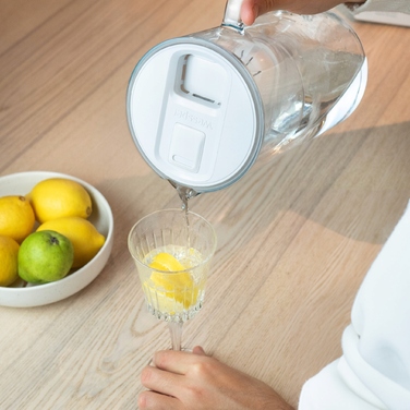 Скляний фільтр-кувшин Wessper D2 BOROSILICATE FF 3л, білий + фільтр