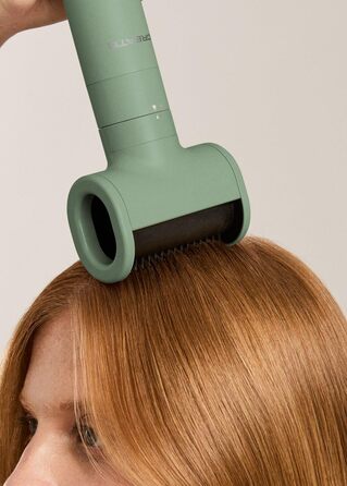 Іонський фен для волосся з технологією Frizz-Free, 2 температурні режими, функція охолодження, 2 швидкості, технологія негативних іонів, 1800W (ION STYLER PRO ADVANCE, салатовий)