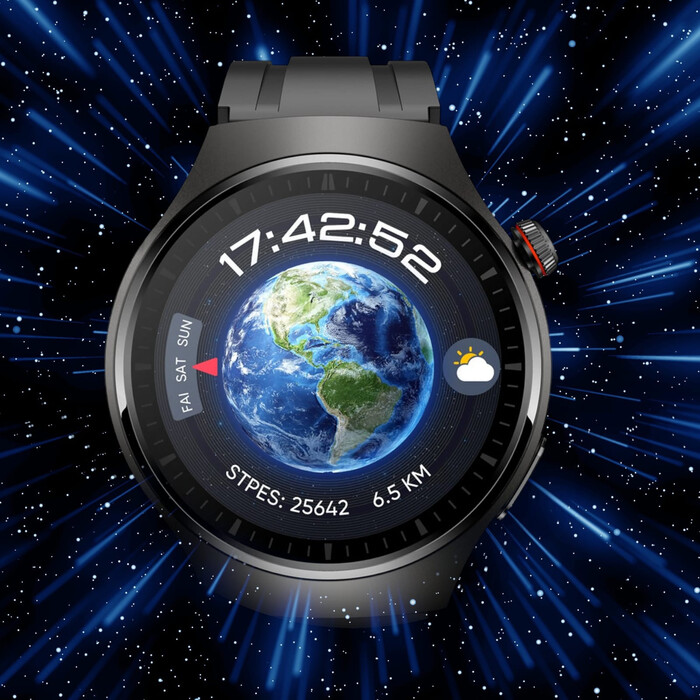 Смарт-годинник Smart-Trend: Моніторинг глюкози, ЕКГ та температури, чорний