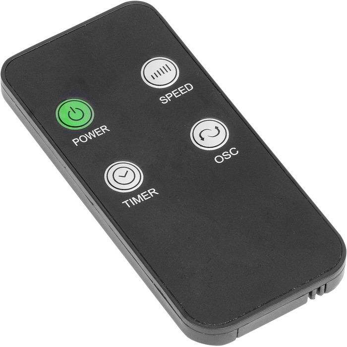 Турбовентилятор Bestron AFT760Z з 3 швидкостями, осциляцією 75°, таймером, висота 78 см