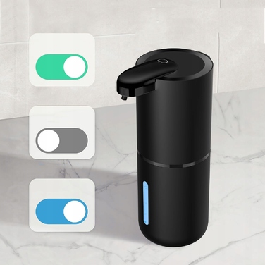 Безконтактний підлоговий дозатор для мила Bedee, 380 мл, чорний