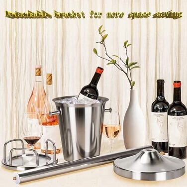 Ескірнер з нержавіючої сталі для барів, вечірок, весіль. Утримує 3-6 годин. Золотий, 3FT (срібло)