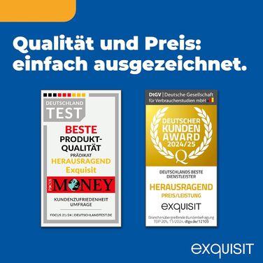 Exquisit KB560-V-091E: Міні-холодильник чорного кольору, 50 літрів, LED-підсвітка, регулювання температури, ширина 45 см