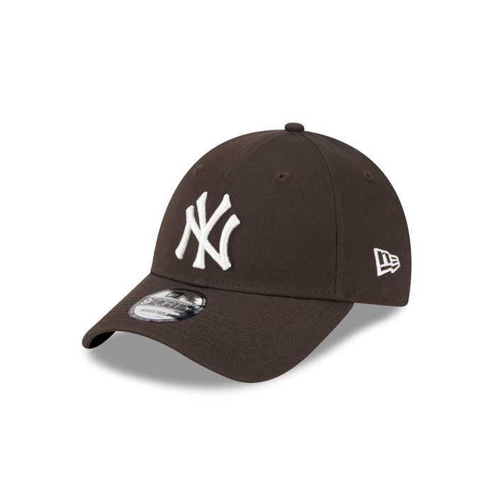 Кепка New Era New York Yankees MLB League Essential 9Forty, коричнево-біла, регульована, 940-Yankees-Brown