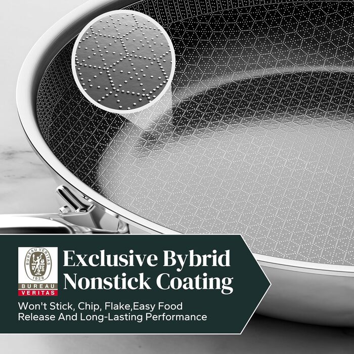 Набір сковорідок Redchef Antihaft з антипригарним керамічним покриттям, 3 шт., 20+26+30 см, чорний