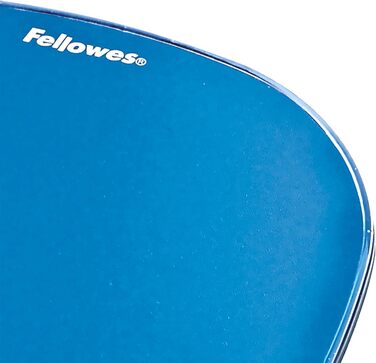 Ергономічний килимок для миші Fellowes Crystals з гелевою підставкою під зап'ястя, синій