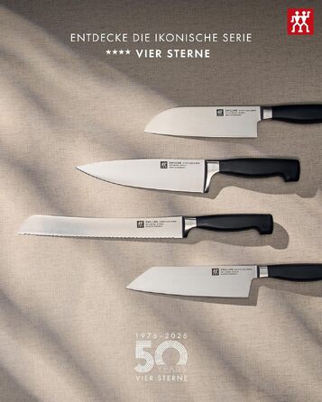 Набір кухонних ножів ZWILLING Vier Sterne, 3 предмети, нержавіюча сталь, Made in Germany